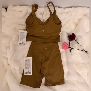 Lululemon Athletica Set color Allspice Top Size 4 Shorts Size 2
